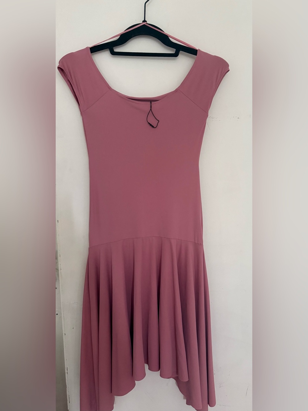 Zara Women's Rose Pink Cap Sleeve Fit-and-Flare Dress size S nwot